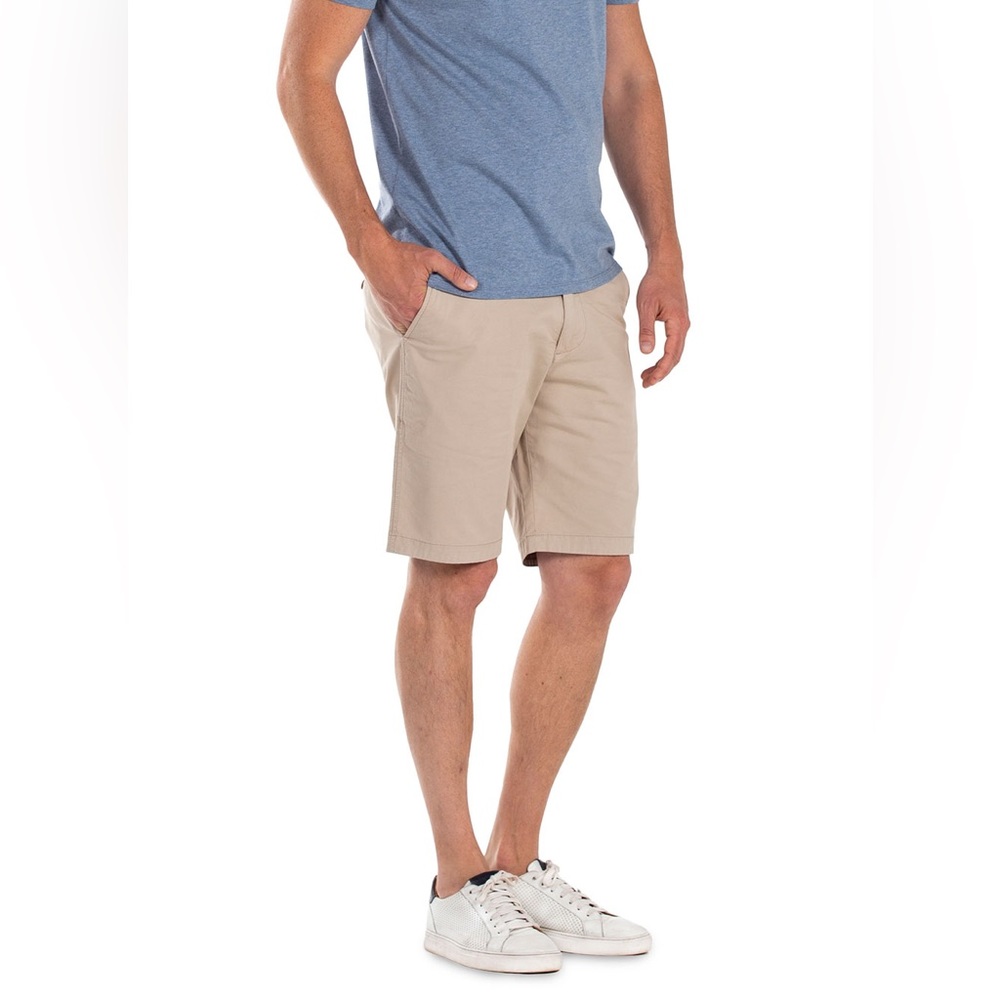 Tan Halsey stretch shorts